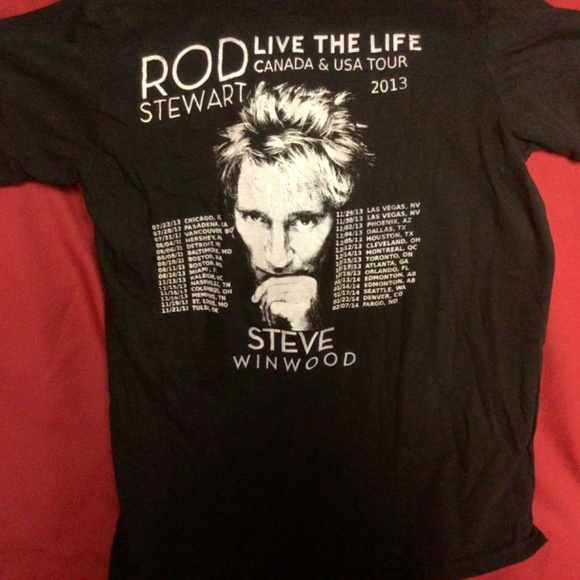 Womens ROD STEWART concert tshirt - Picture 2 of 2